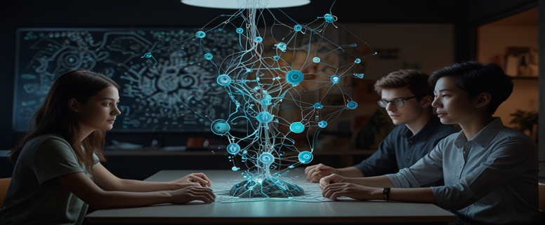 AI-powered personalized learning illustration