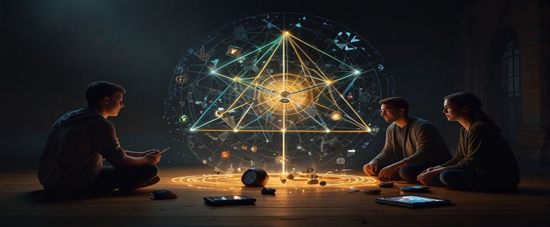 AI-powered personalized learning illustration