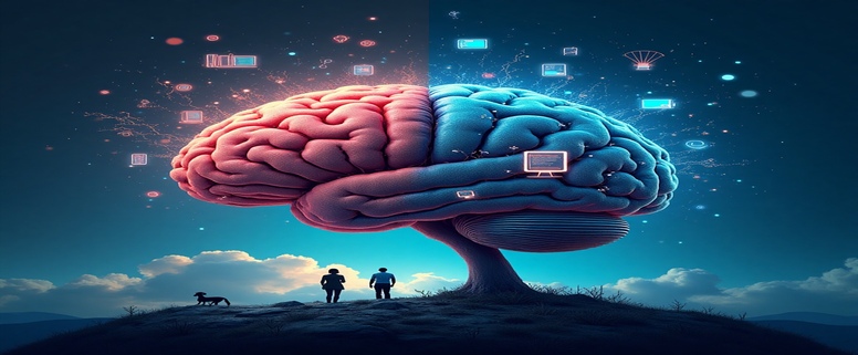 AI-powered personalized learning illustration