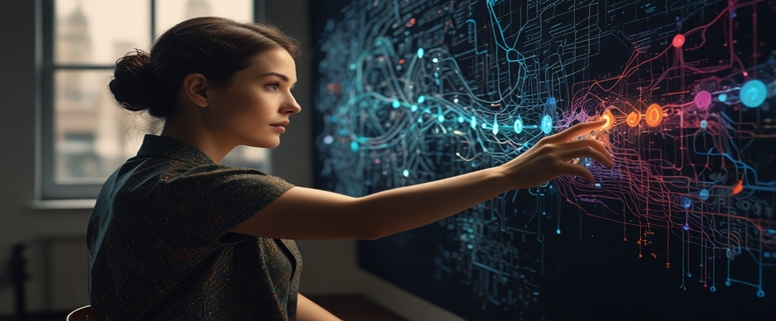 AI-powered personalized learning illustration