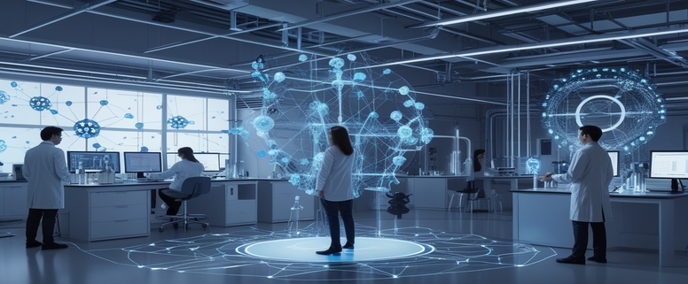 AI-powered personalized learning illustration
