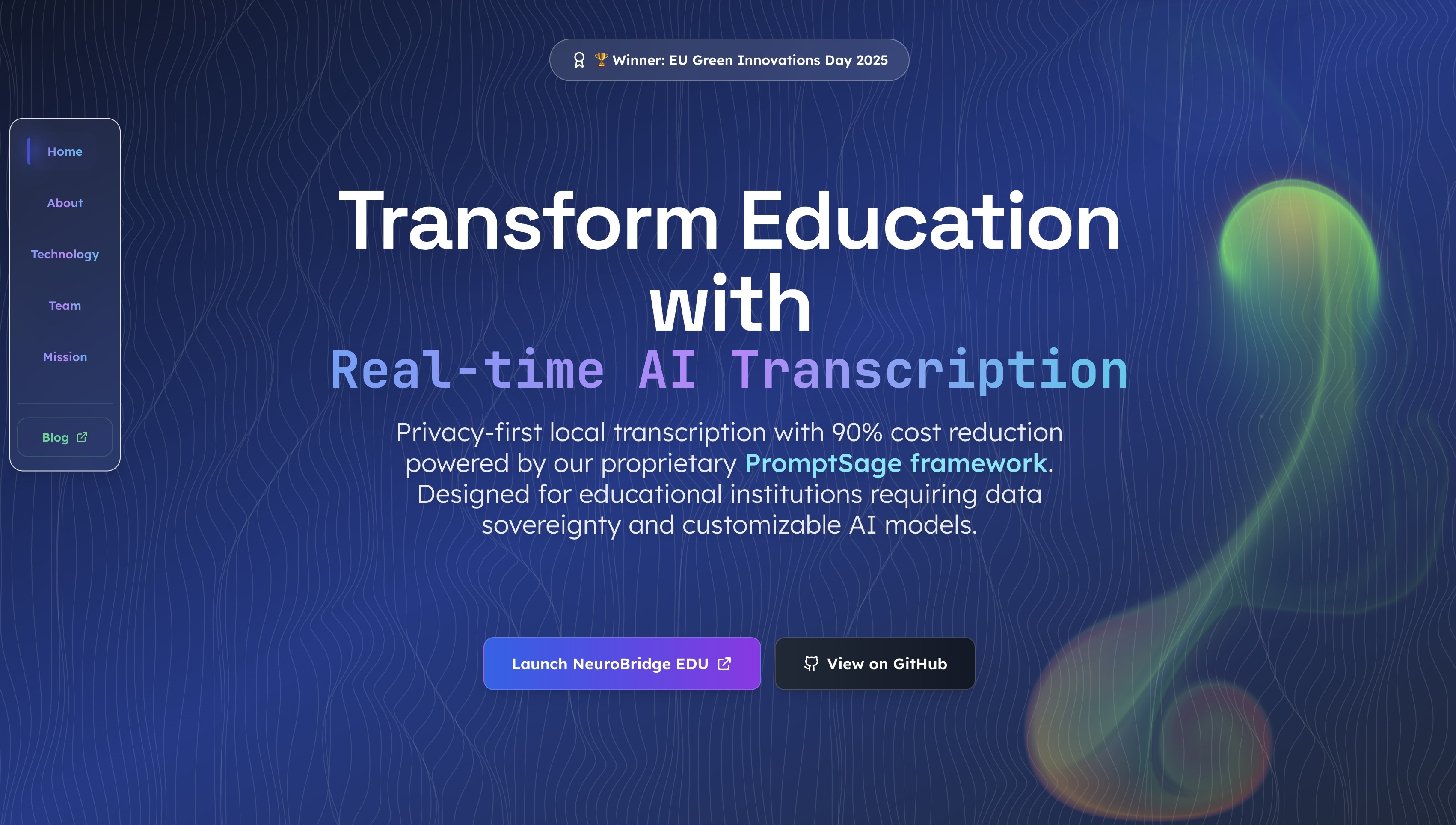 NeuroBridgeEDU - transcription project screenshot